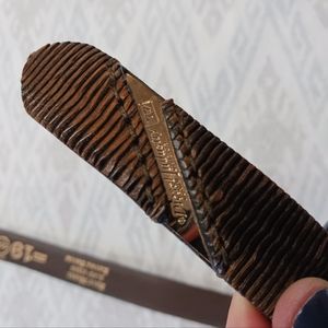 Diesel Industries leather and metal belt size 32